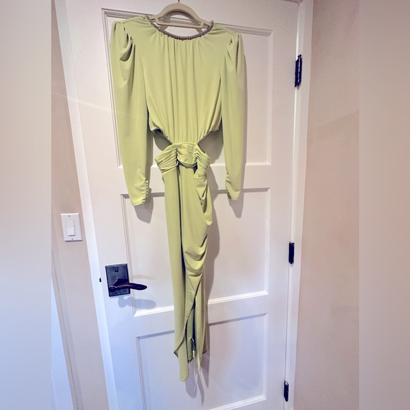 Brand New Green Cut Out Self Portrait Dress in Size 0 - Picture 5 of 5